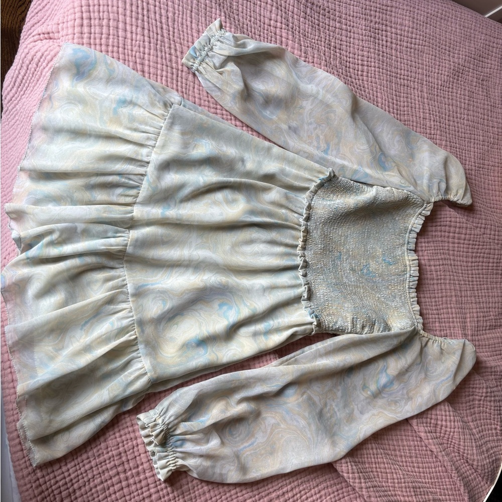 Your spring break dress! Aritzia Wilfred Tempest mini dress